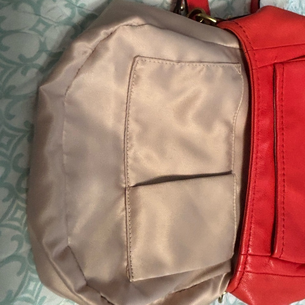 Coach 1941 Red Leather Crossbody Satchel Annabella Bag - Picture 6 of 9